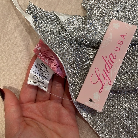 Nightlife diamond crystal halter top - NWT! - Picture 5 of 5